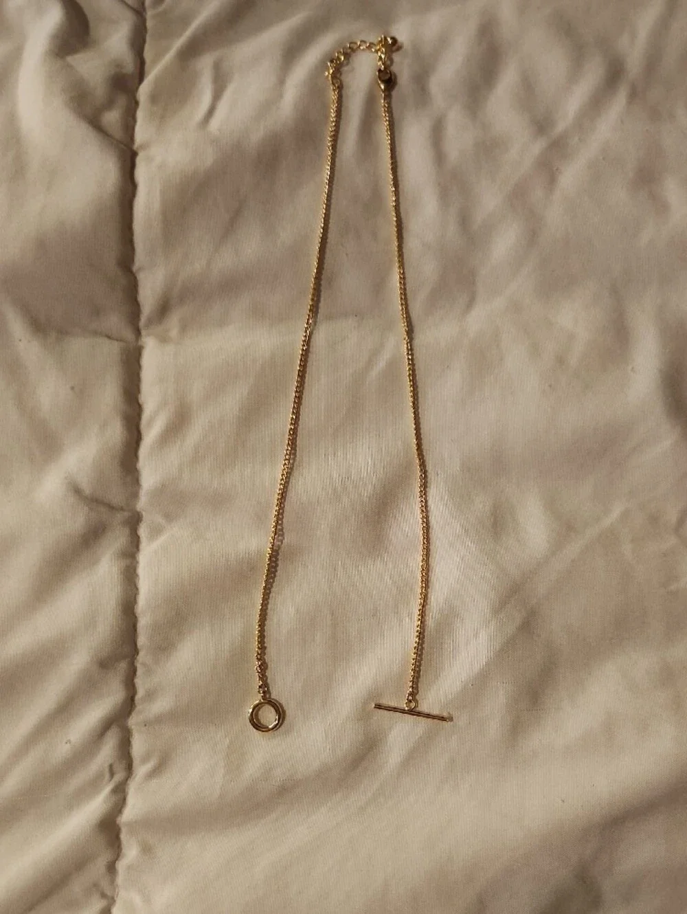 Uncommon James Gold Toggle Circle Necklace